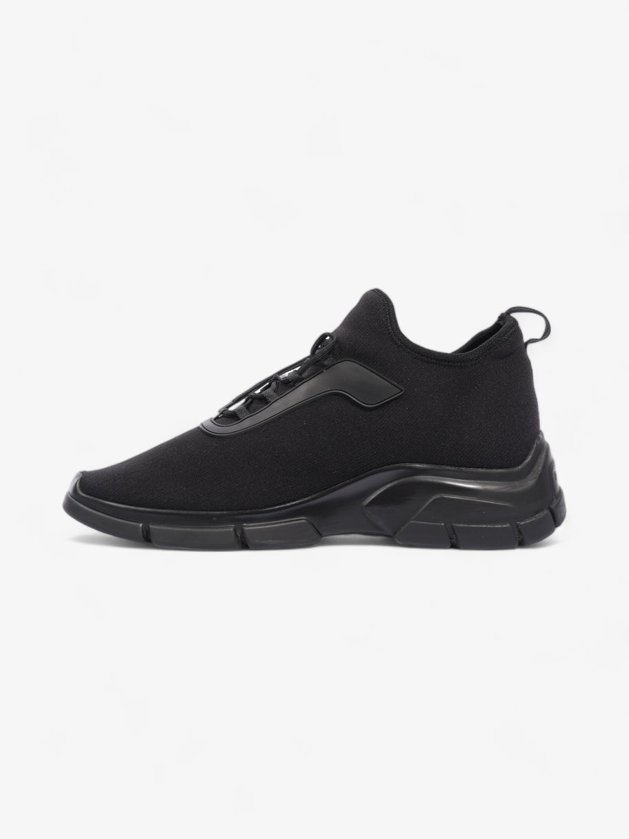 Prada Logo Running Sneakers Black Knit EU 40 UK 6 Image 3