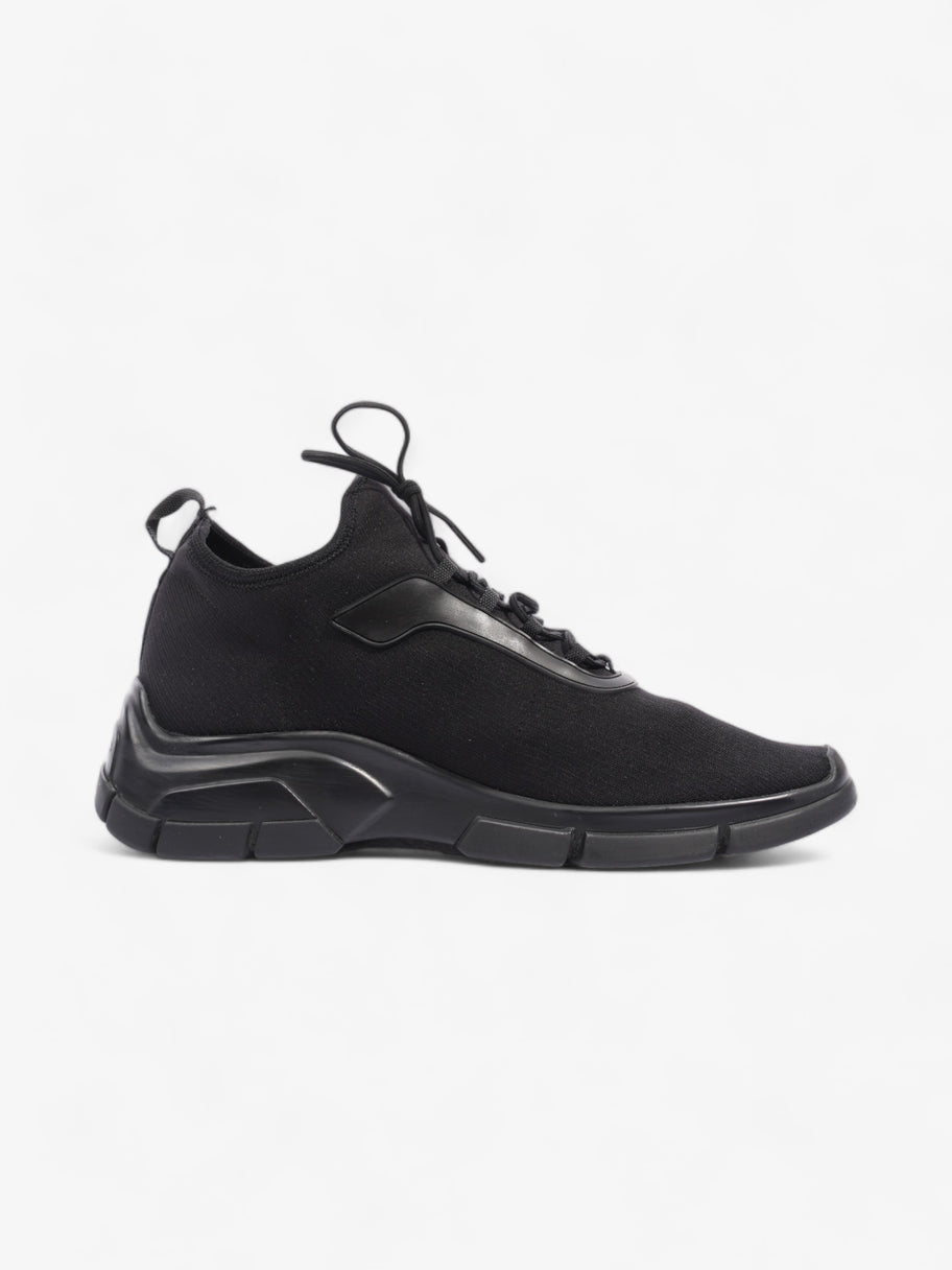 Prada Logo Running Sneakers Black Knit EU 40 UK 6 Image 4