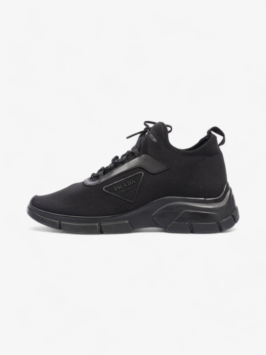 Prada Logo Running Sneakers Black Knit EU 40 UK 6 Image 5