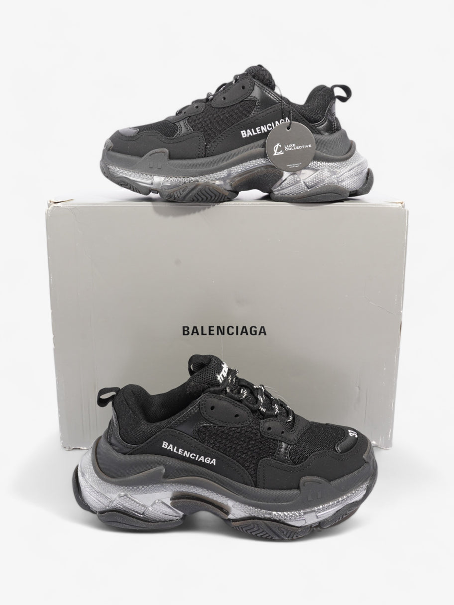 Balenciaga Triple S Clear Sole Black Mesh EU 37 UK 4 Image 10