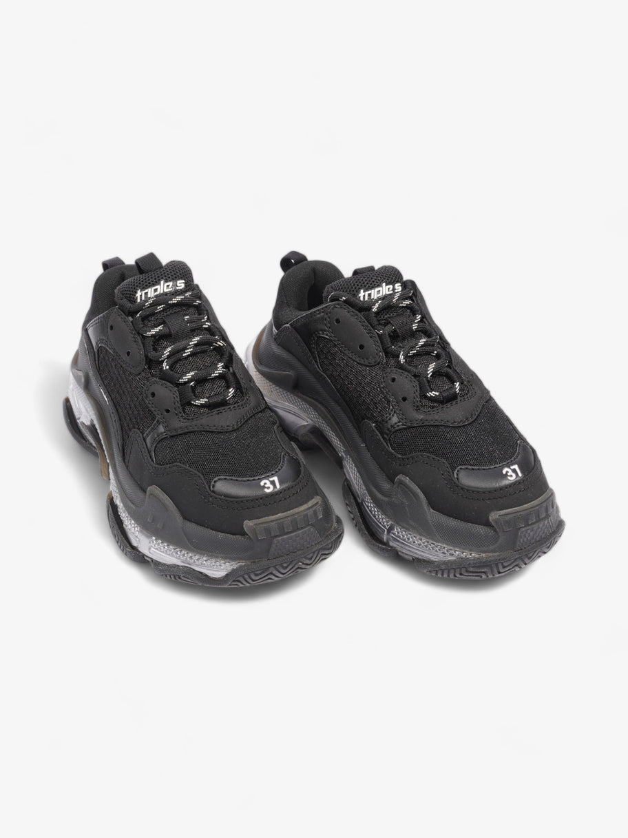 Balenciaga Triple S Clear Sole Black Mesh EU 37 UK 4 Image 8