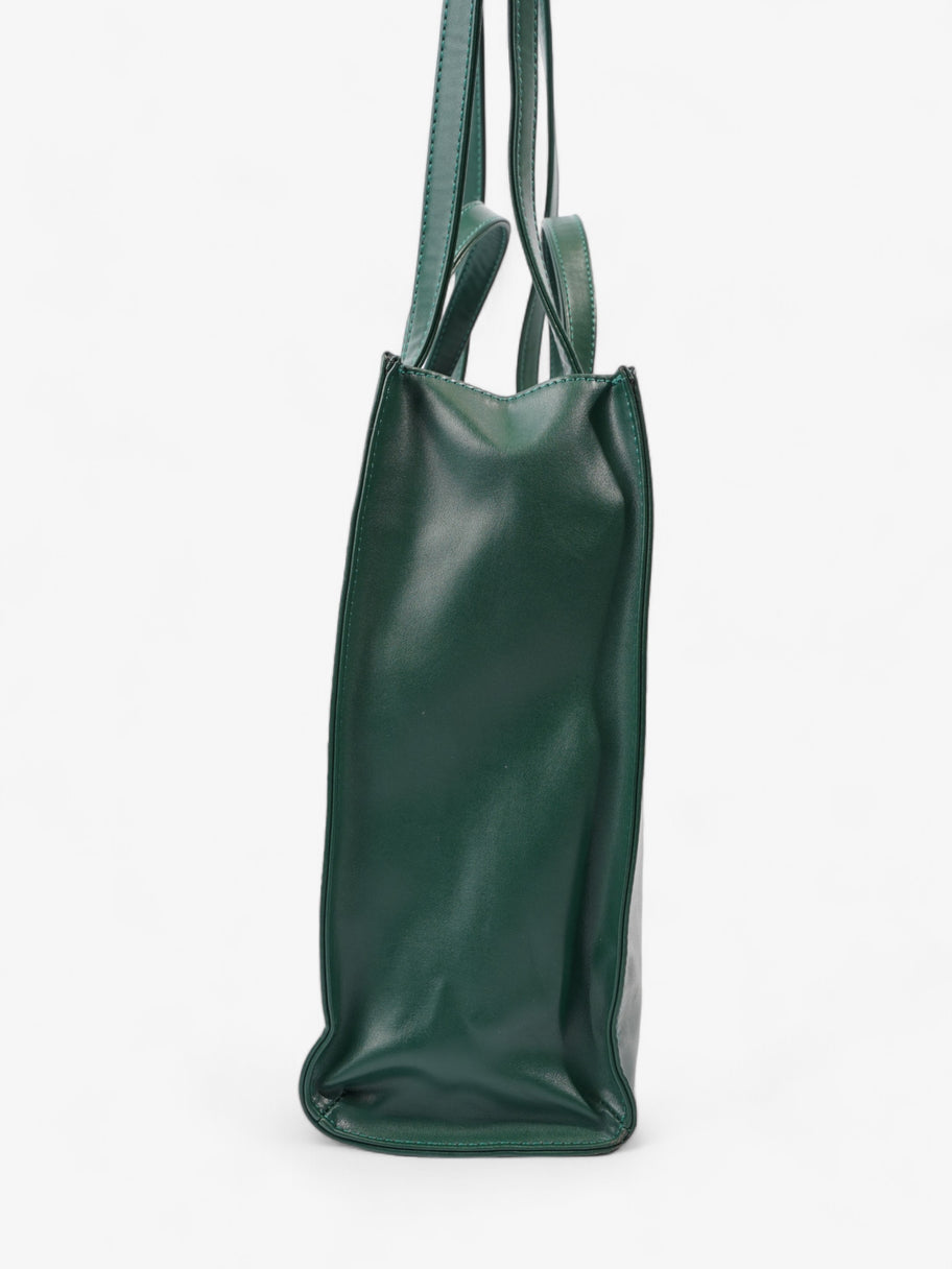 Telfar Shopping Tote Green Faux Leather Medium Image 3