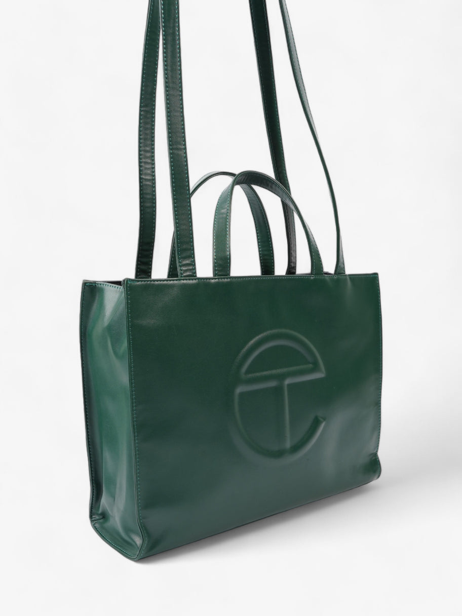 Telfar Shopping Tote Green Faux Leather Medium Image 7