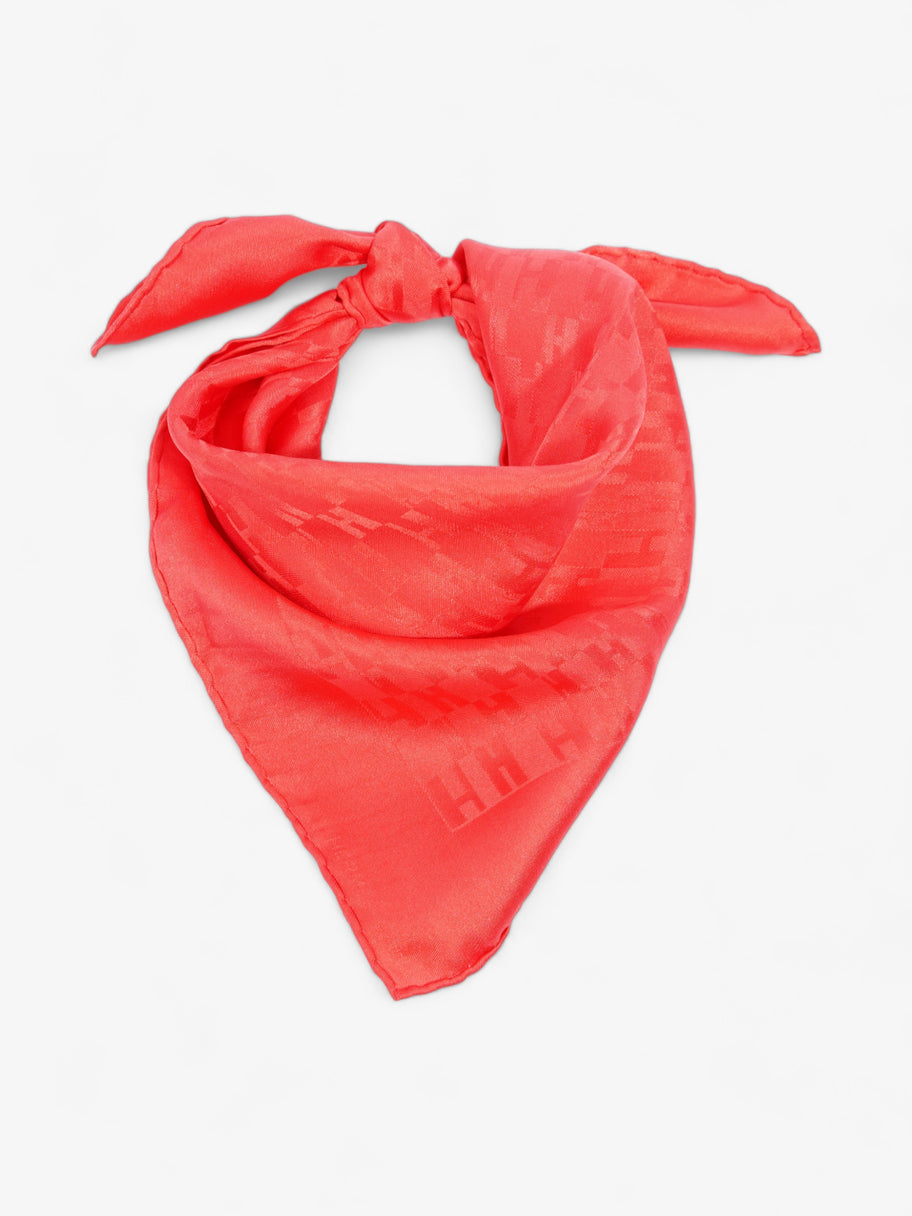 Hermes OP'H Pochette Scarf Red Silk Image 3