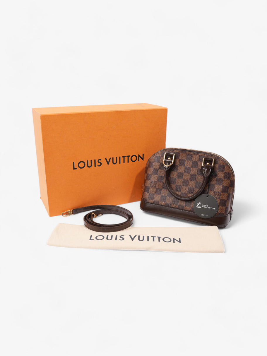 Louis Vuitton Alma Damier Ebene Coated Canvas BB Image 9