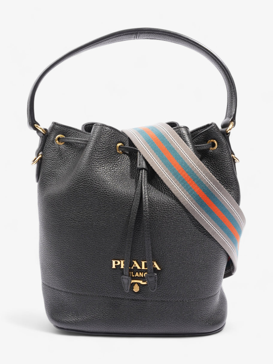 Prada Small Drawstring Black Leather Image 1