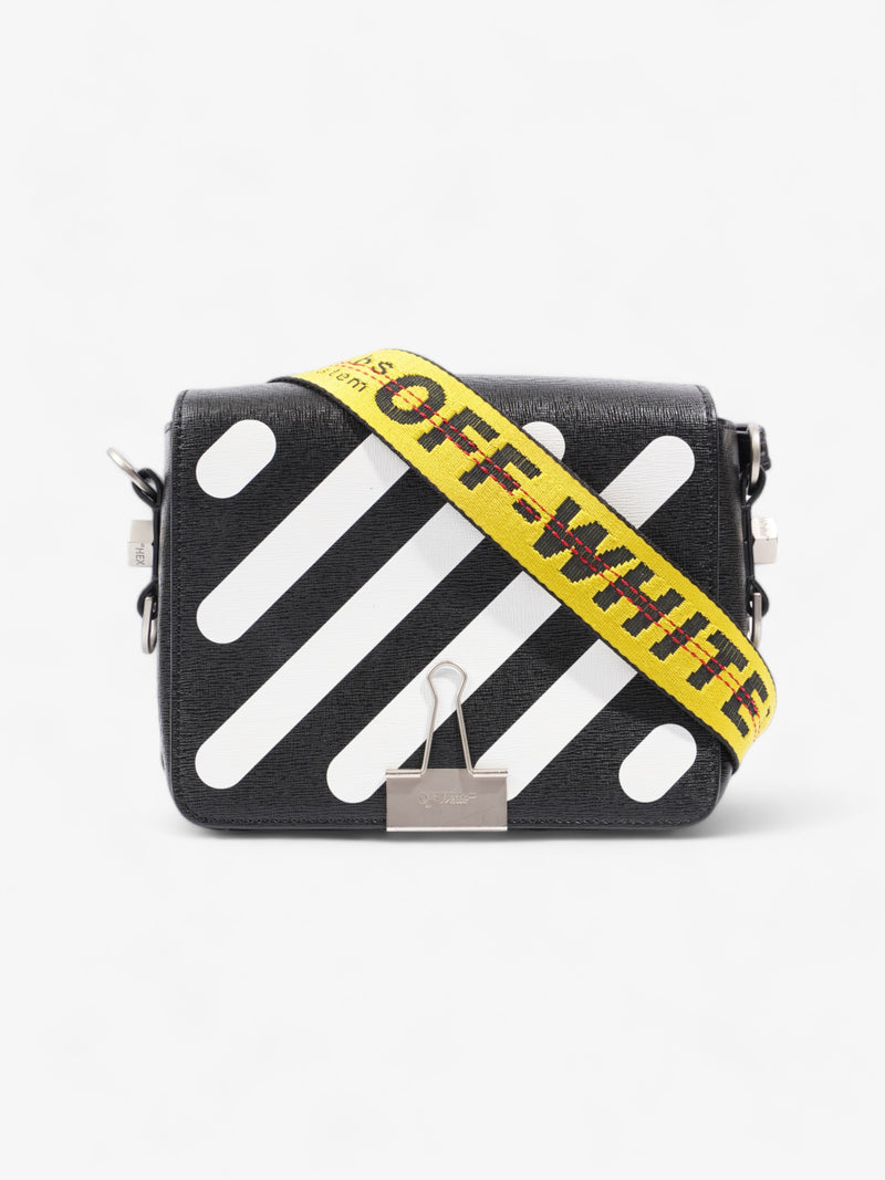  Off White Binder Clip Black / White Leather