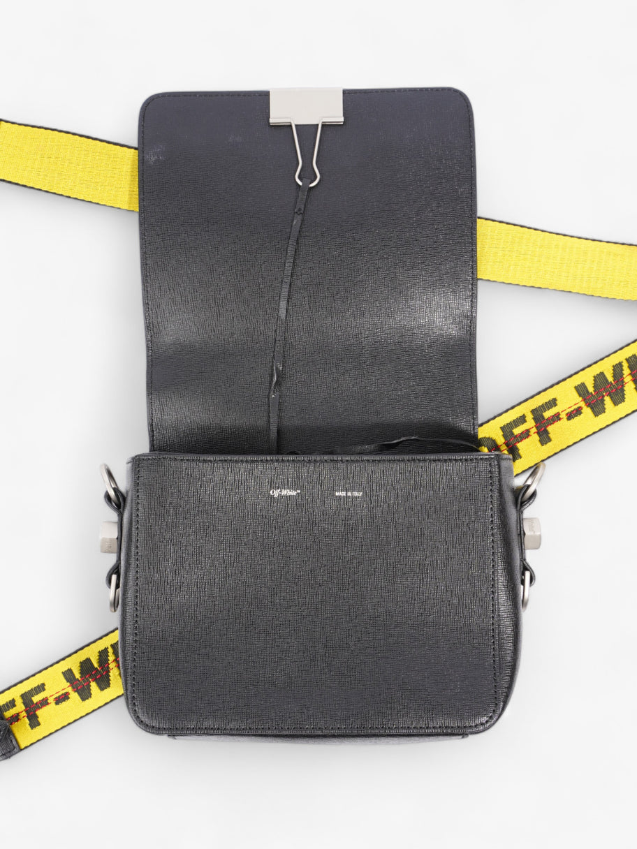 Off White Binder Clip Black / White Leather Image 7