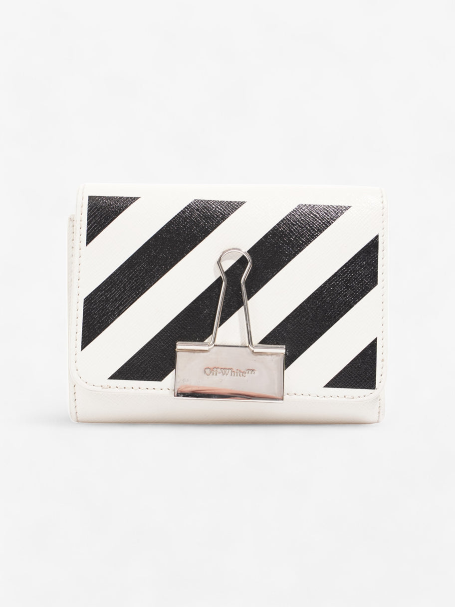 Off White Binder Wallet Black / White Leather Image 1