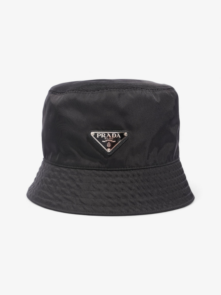 Prada Logo Bucket Hat Black Re Nylon Small Image 1