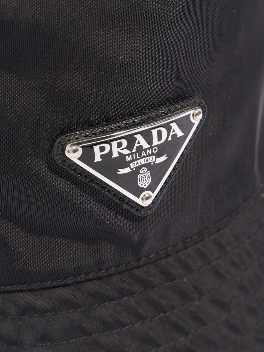 Prada Logo Bucket Hat Black Re Nylon Small Image 5