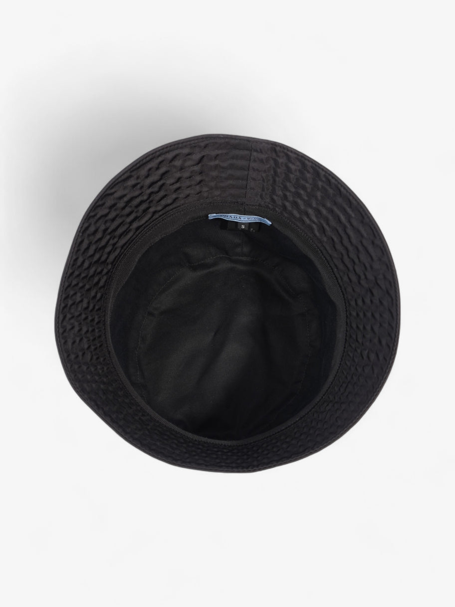 Prada Logo Bucket Hat Black Re Nylon Small Image 7