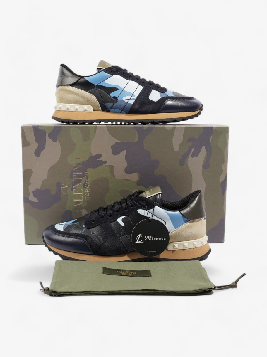 Valentino Camouflage Rockrunner Blue Leather EU 39 UK 5 Image 10