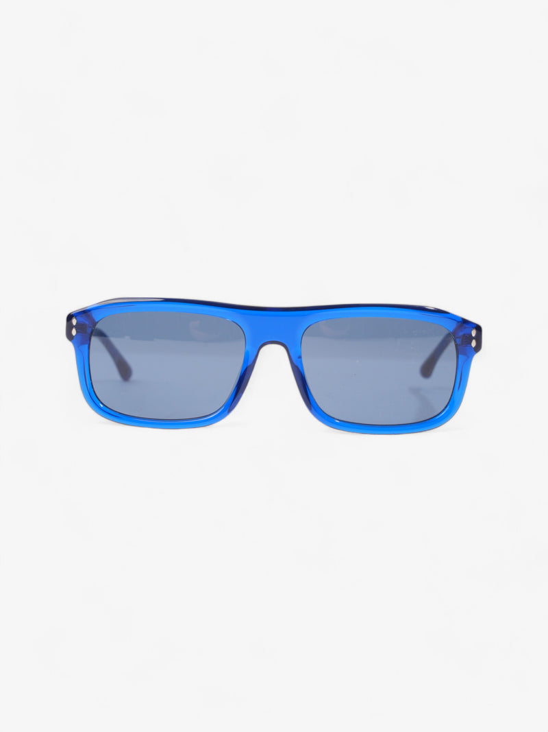  Isabel Marant Etoile Square Framed Sunglasses Blue Acetate 145mm