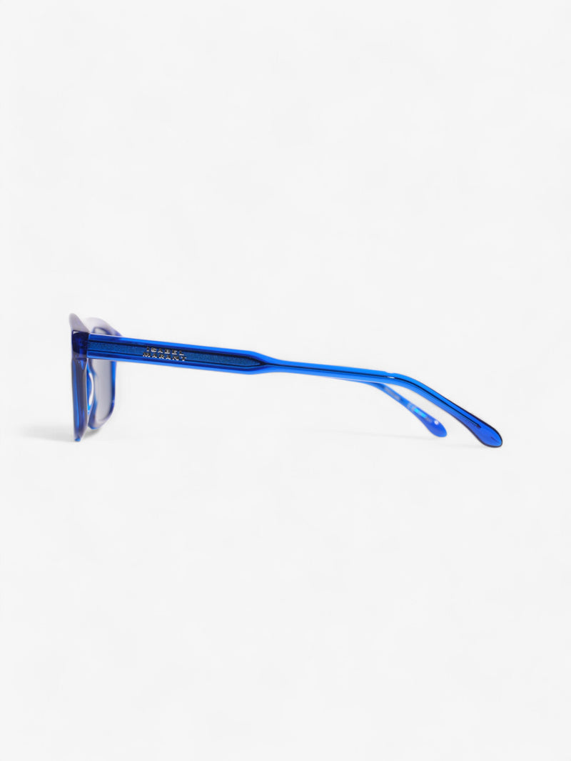  Isabel Marant Etoile Square Framed Sunglasses Blue Acetate 145mm