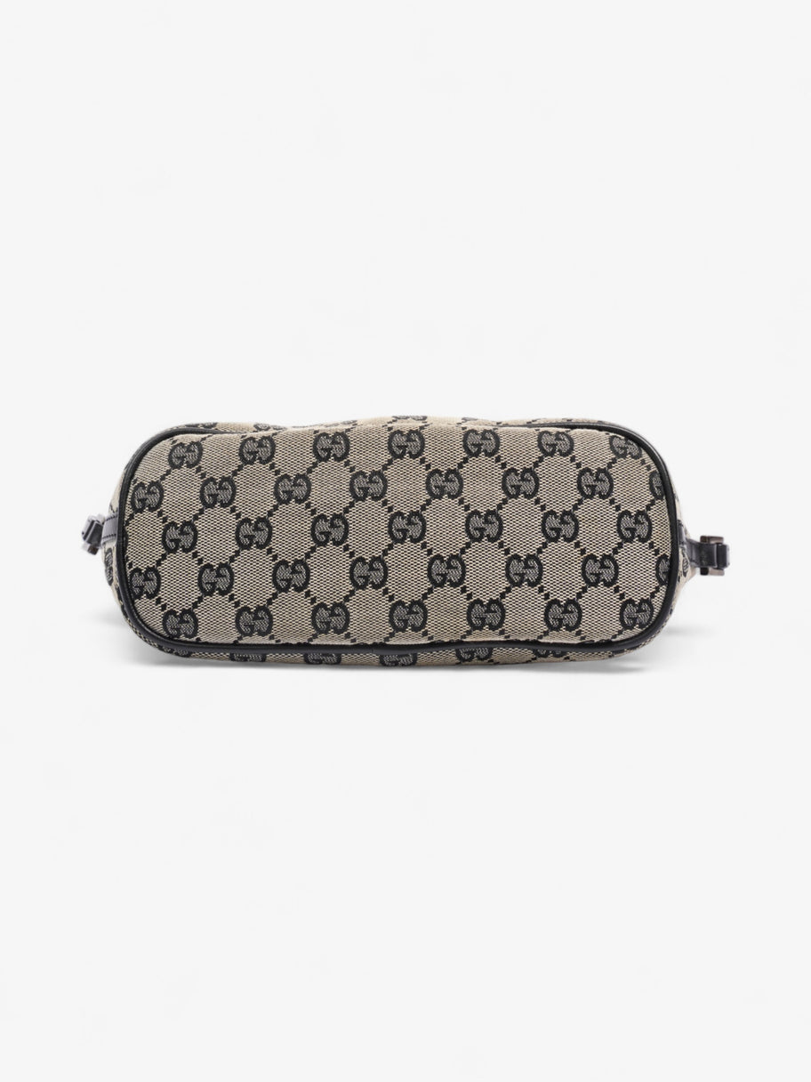 Gucci Boat Pochette GG Supreme / Black Coated Canvas Image 5