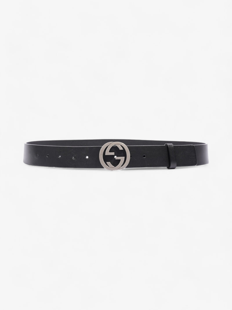  Gucci Interlocking G Belt Black Leather 105cm / 42