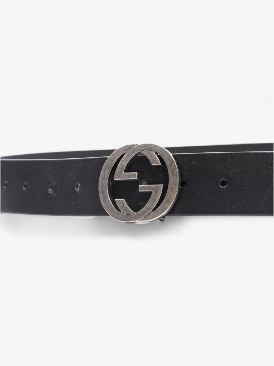 Gucci Interlocking G Belt Black Leather 105cm / 42