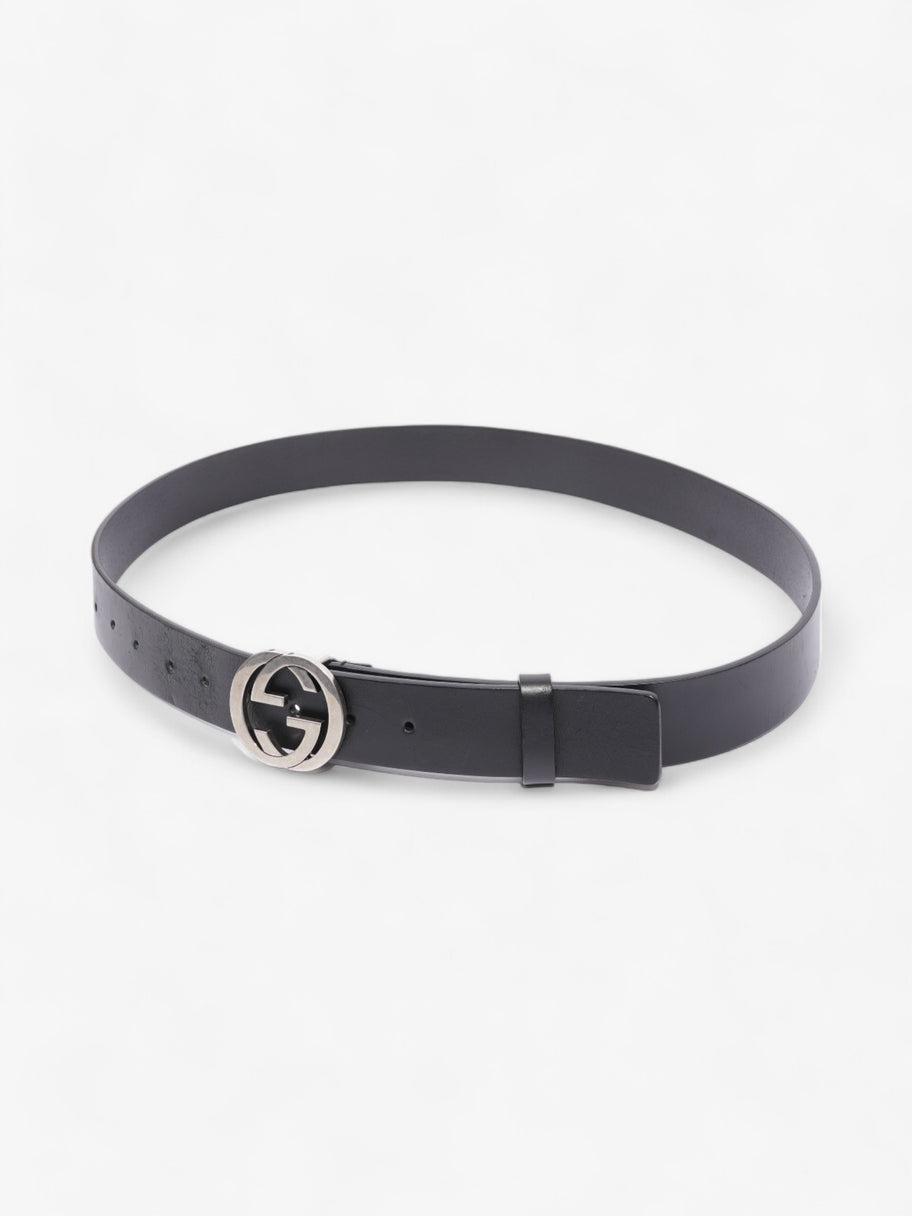 Gucci Interlocking G Belt Black Leather 105cm / 42