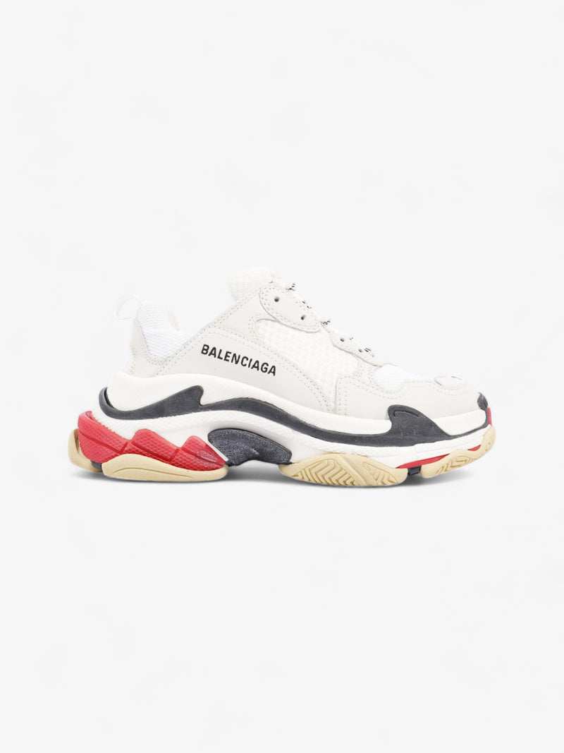  Balenciaga Triple S White / Black / Red Mesh EU 38 UK 5