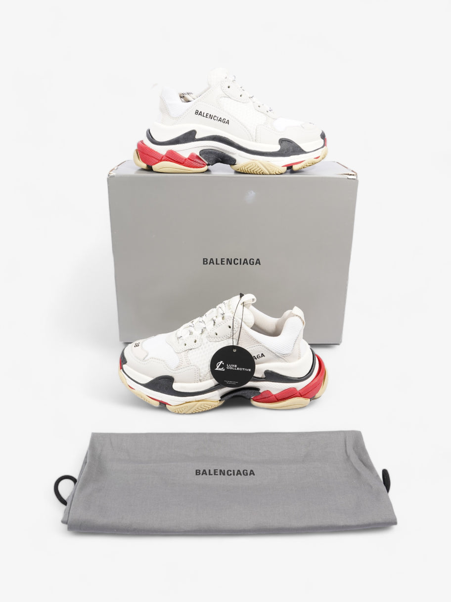 Balenciaga Triple S White / Black / Red Mesh EU 38 UK 5 Image 10