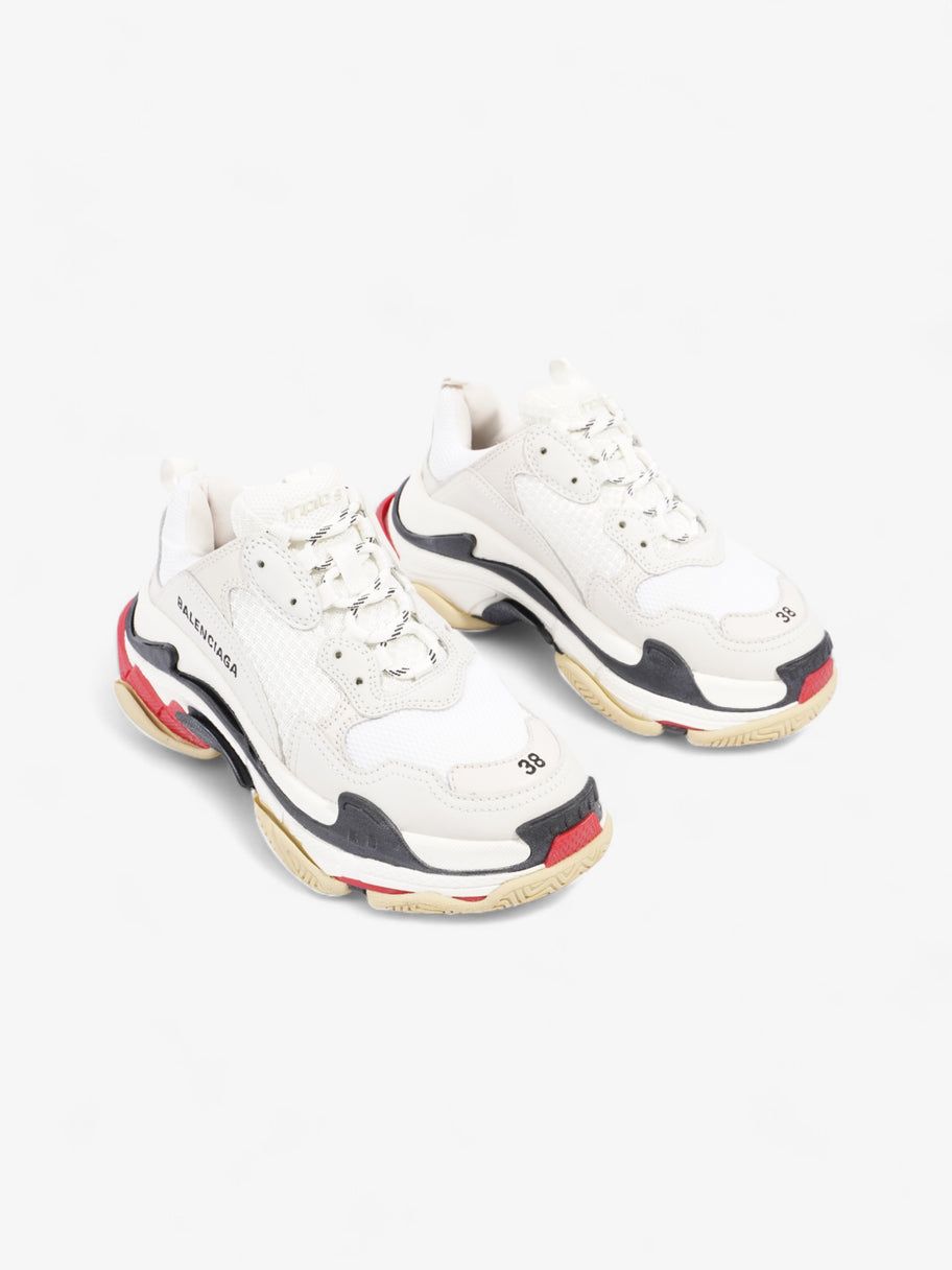 Balenciaga Triple S White / Black / Red Mesh EU 38 UK 5 Image 2