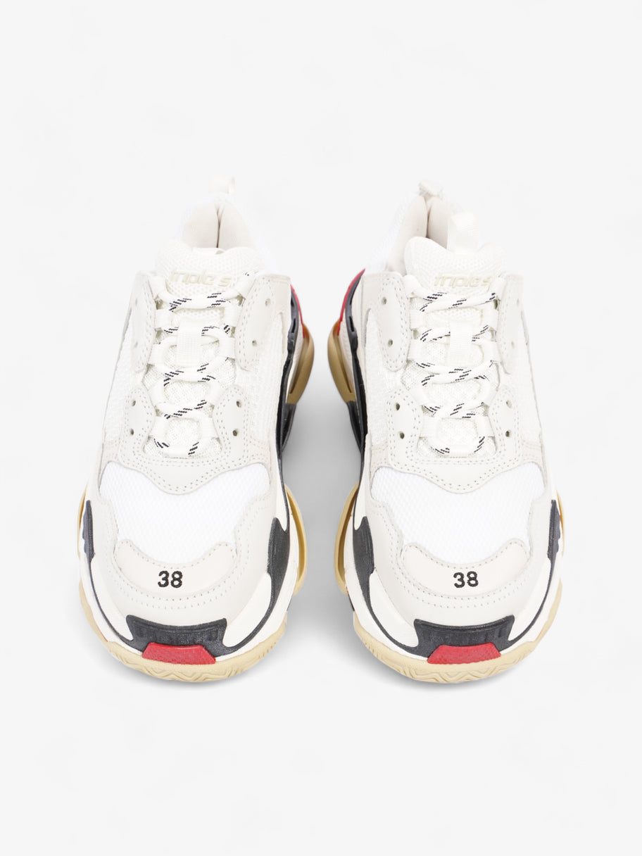 Balenciaga Triple S White / Black / Red Mesh EU 38 UK 5 Image 8