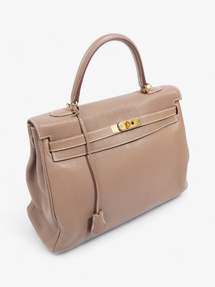 Hermes Kelly 35 Etoupe Clemence Leather 35 Image 6