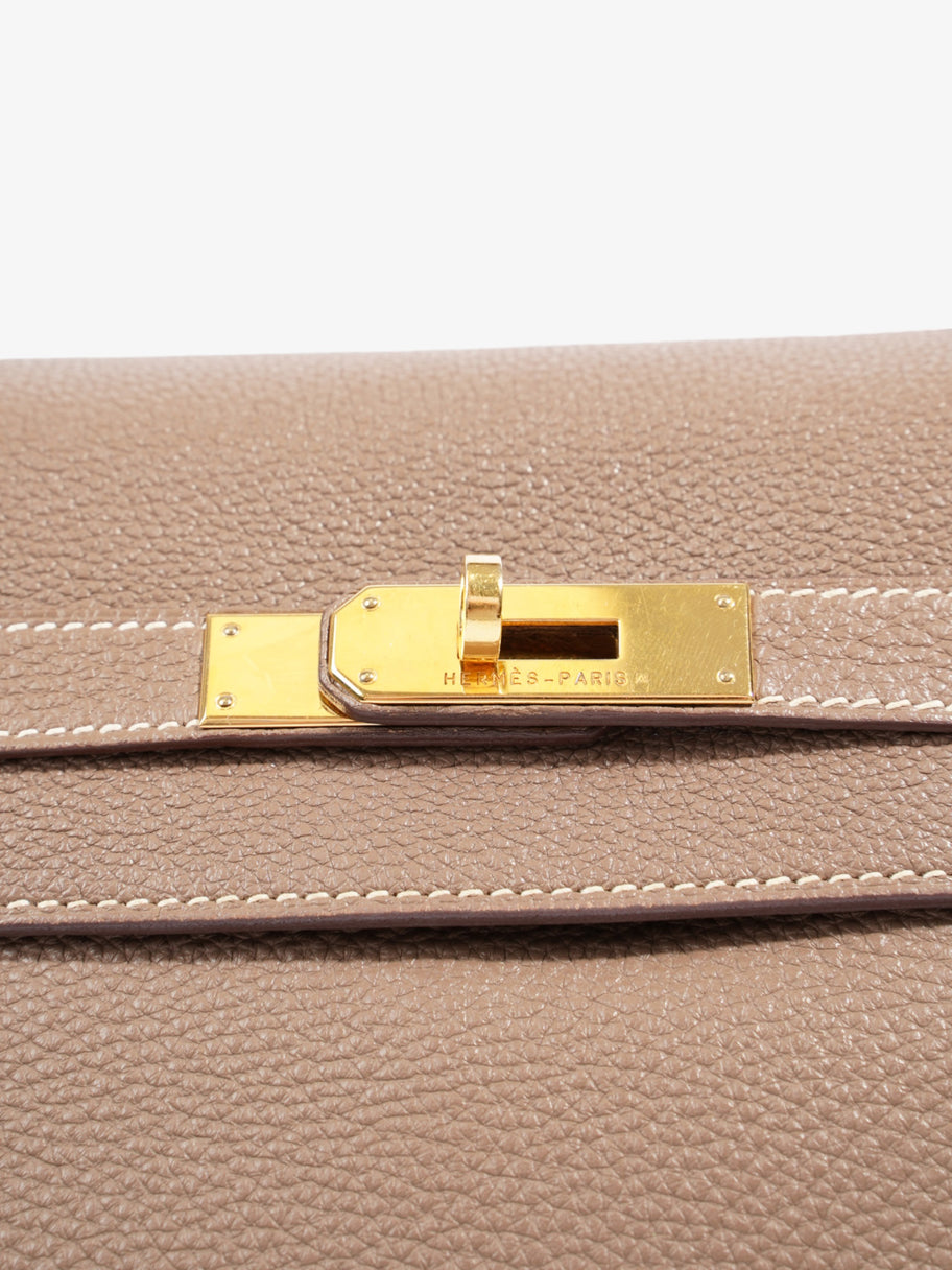 Hermes Kelly 35 Etoupe Clemence Leather 35 Image 8