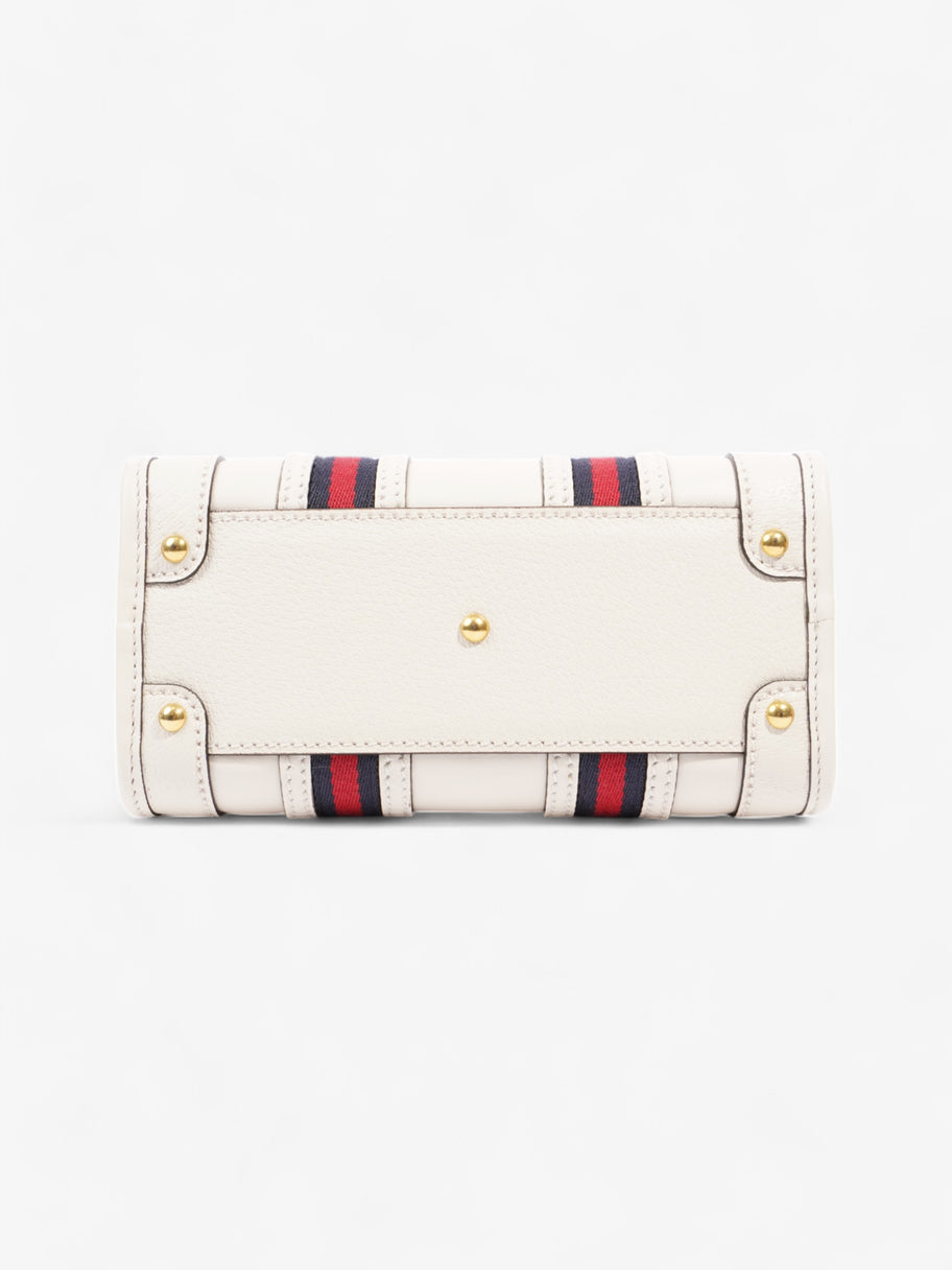 Gucci Bauletto White / Blue / Red Leather Mini Image 6