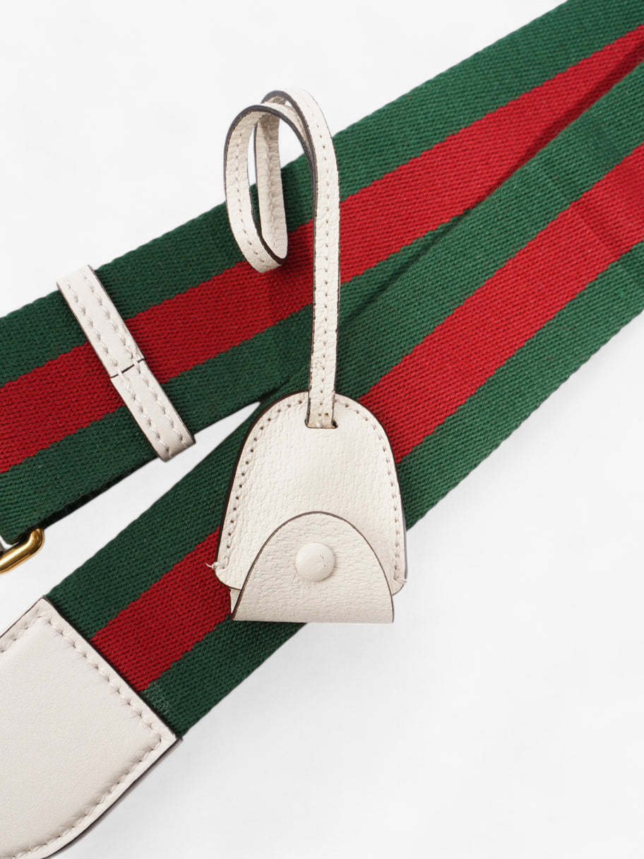 Gucci Bauletto White / Blue / Red Leather Mini Image 7