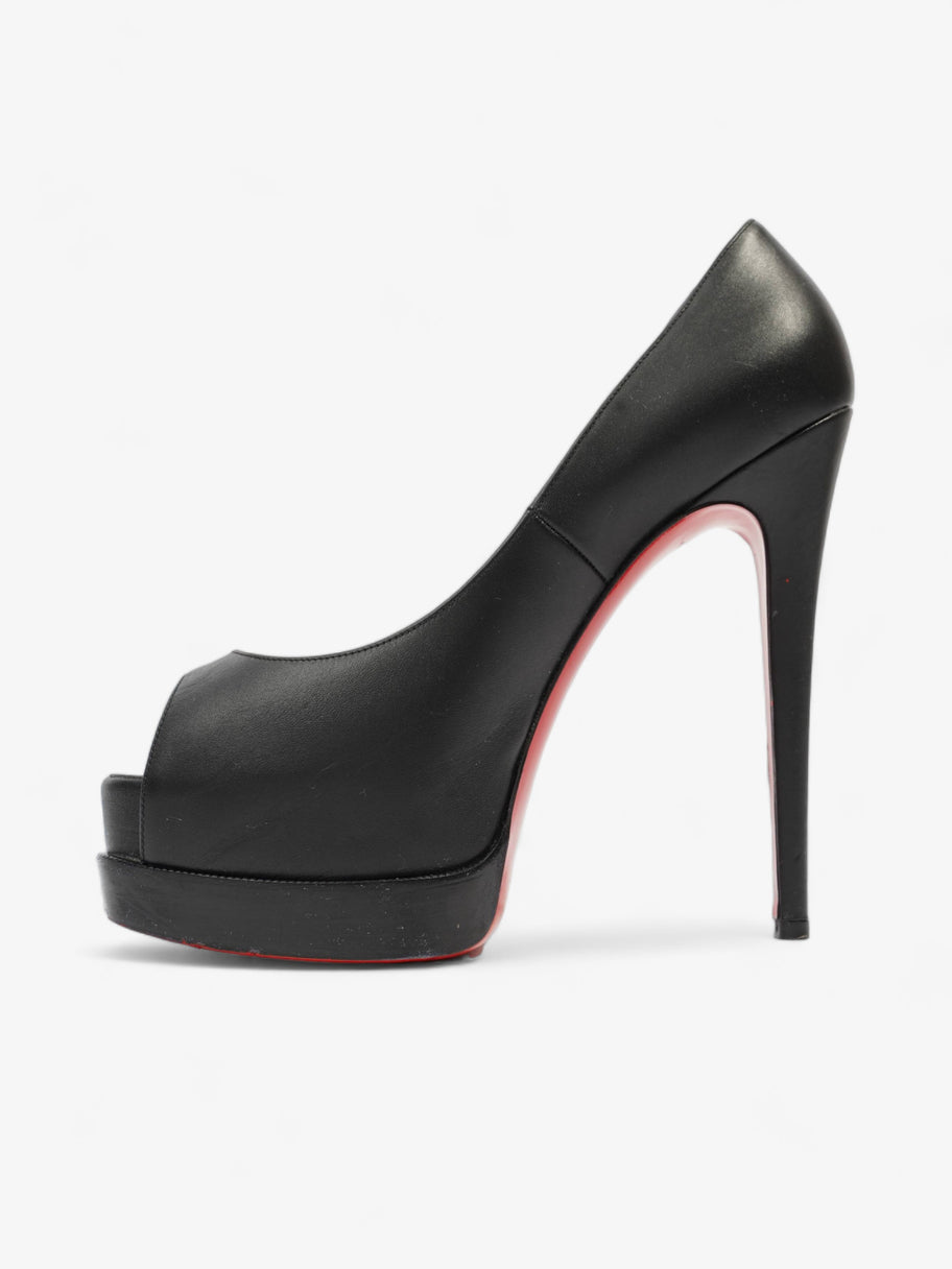 Christian Louboutin Palais Royal Trepointe Heels 140 Black Leather EU 38.5 UK 5.5 Image 3