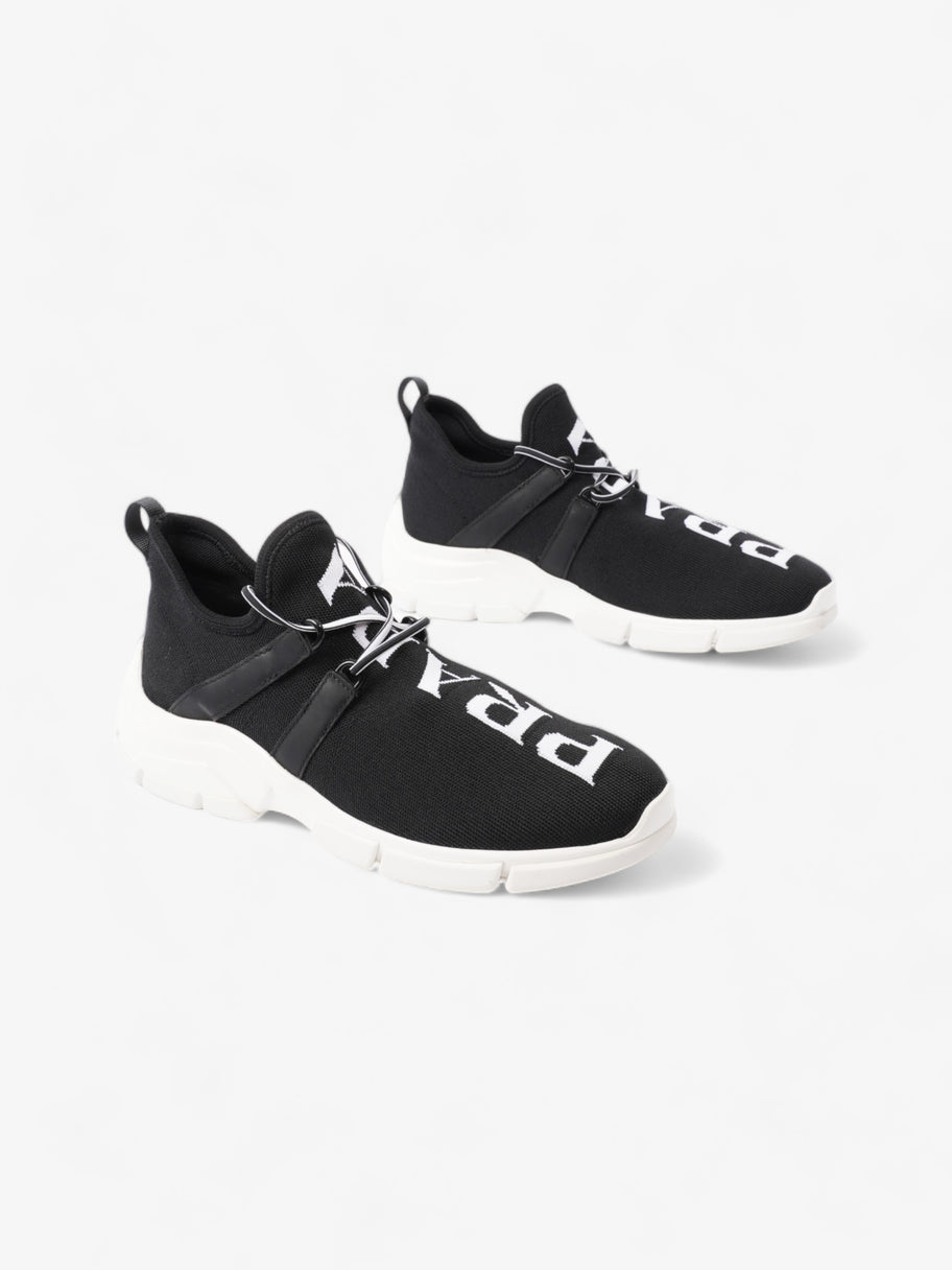 Prada XY Logo Sock Sneakers Black / White Knit EU 37 UK 4 Image 2