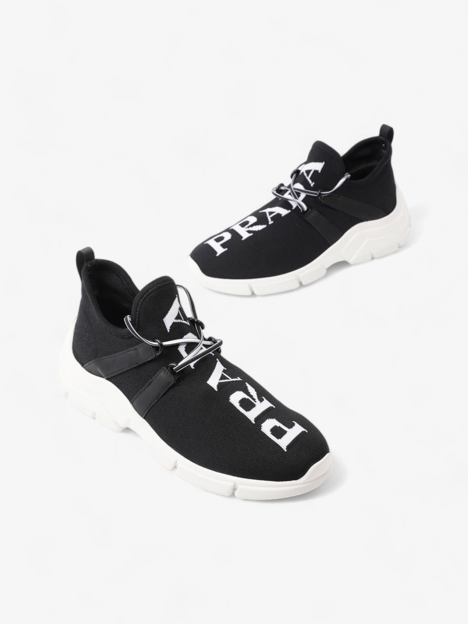 Prada XY Logo Sock Sneakers Black / White Knit EU 37 UK 4 Image 9