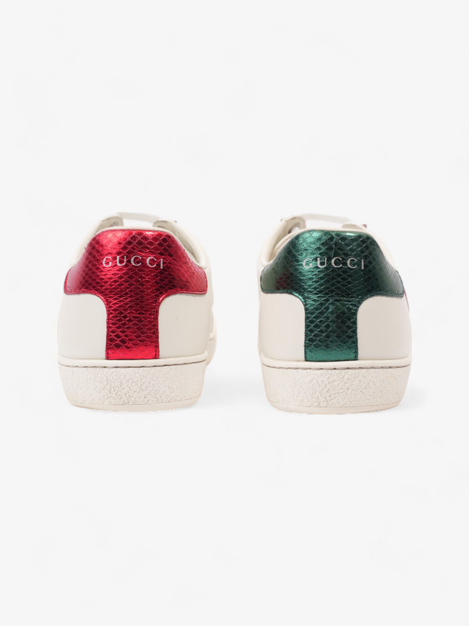 Gucci New Ace Low Heart Sneakers White / Red / Green Leather EU 40 UK 7 Image 6