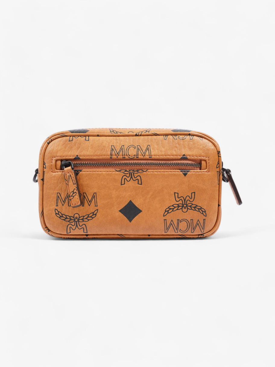 MCM Aren Cognac / Black Canvas Mini Image 4