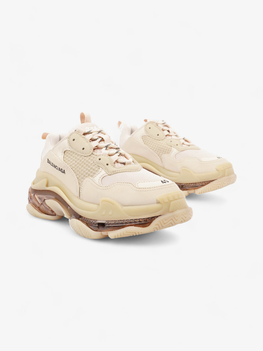 Balenciaga Triple S Clear Sole Beige Mesh EU 40 UK 7 Image 2