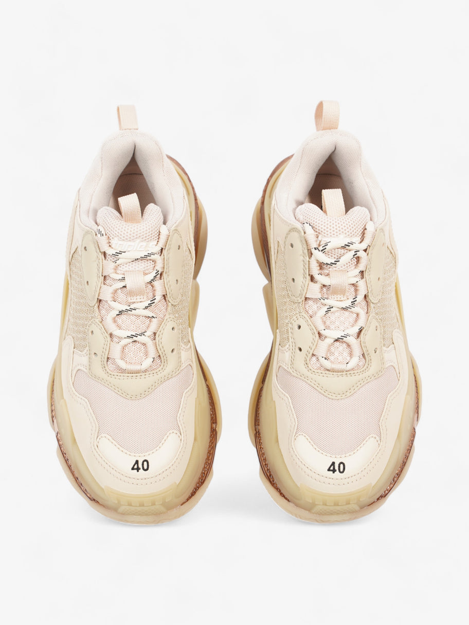 Balenciaga Triple S Clear Sole Beige Mesh EU 40 UK 7 Image 8