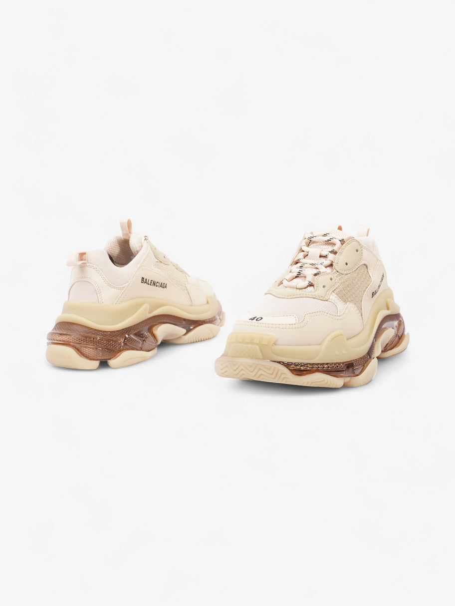 Balenciaga Triple S Clear Sole Beige Mesh EU 40 UK 7 Image 9