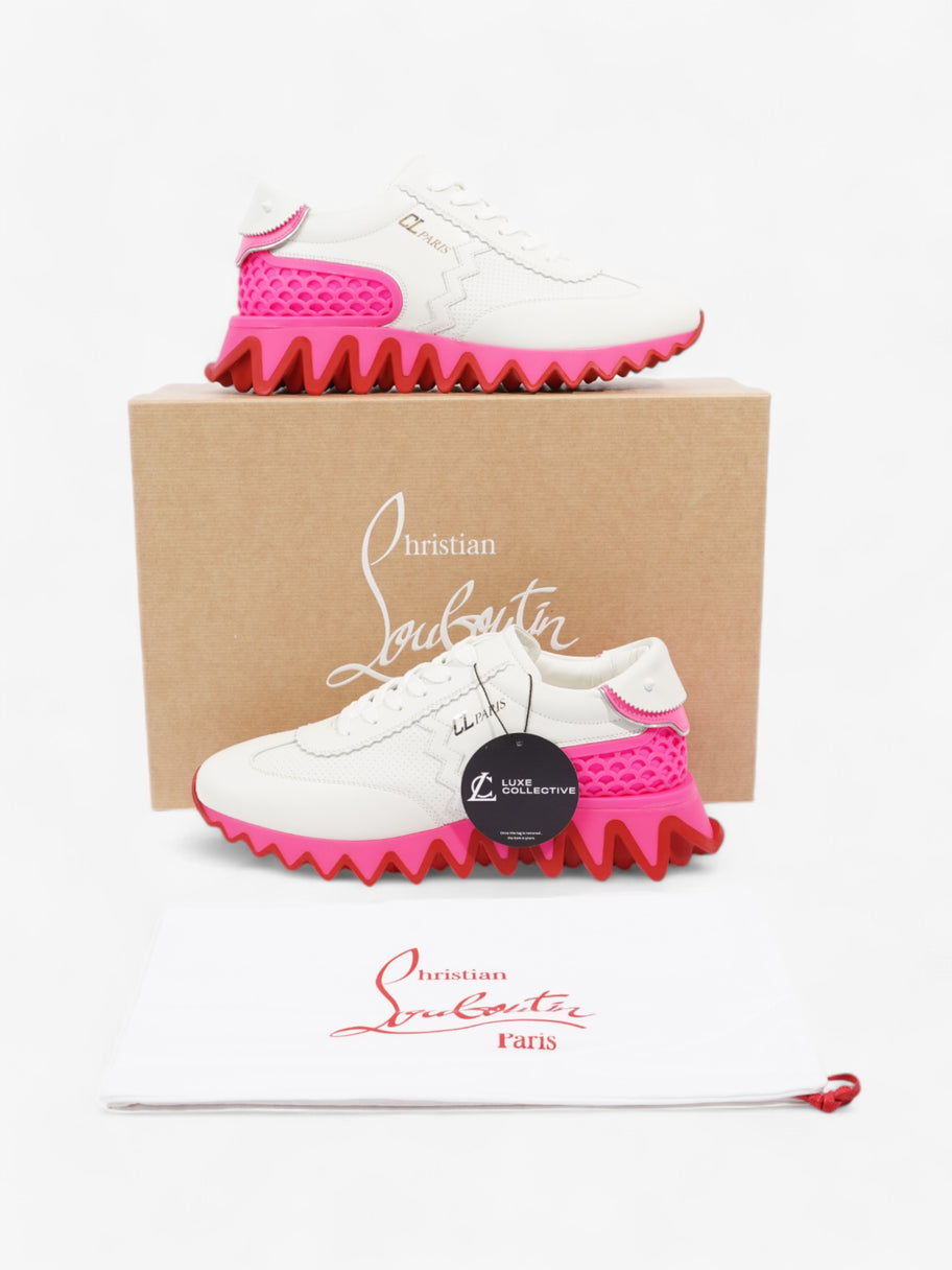 Christian Louboutin Loubishark White / Pink Leather EU 40 UK 7 Image 10