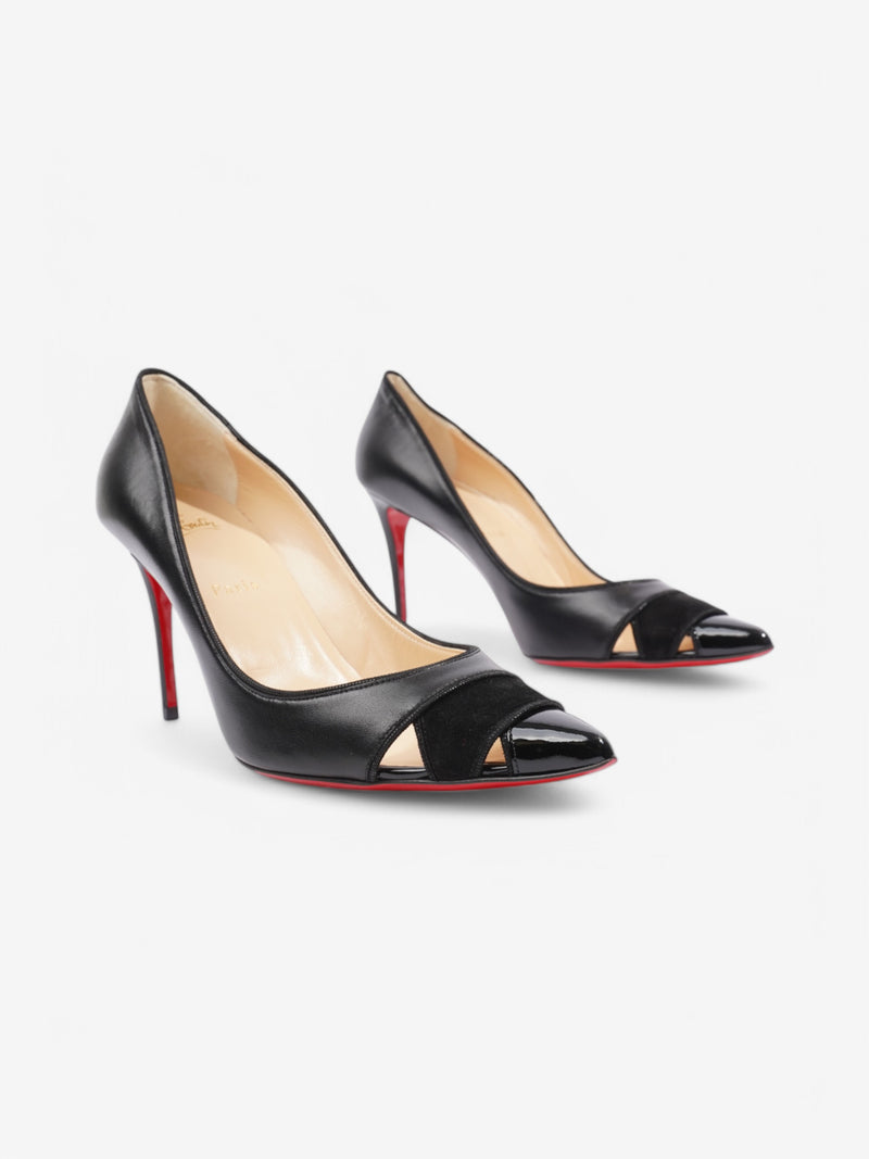  Christian Louboutin Biblio  85 Black Leather EU 40.5 UK 7.5