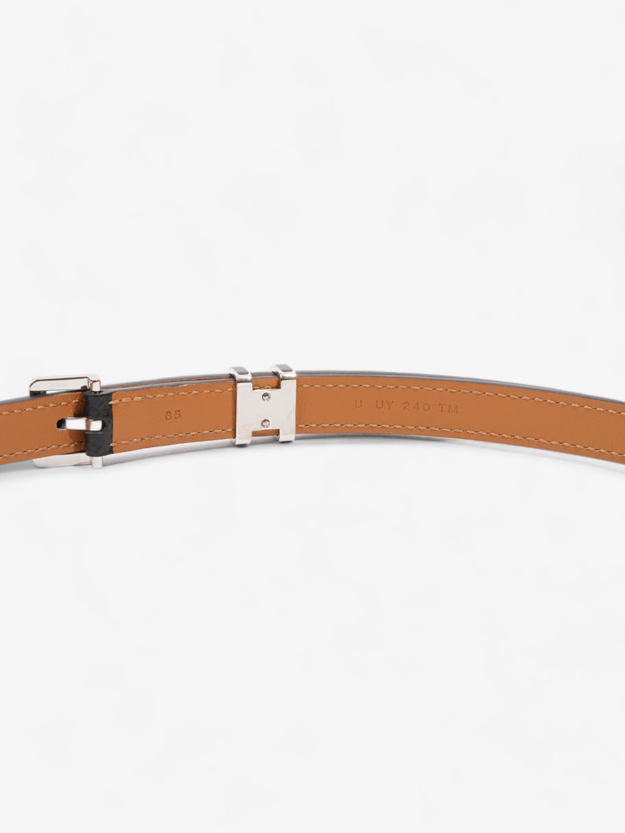 Hermes Pop H 15 Belt Black Calfskin Leather 85cm Image 5