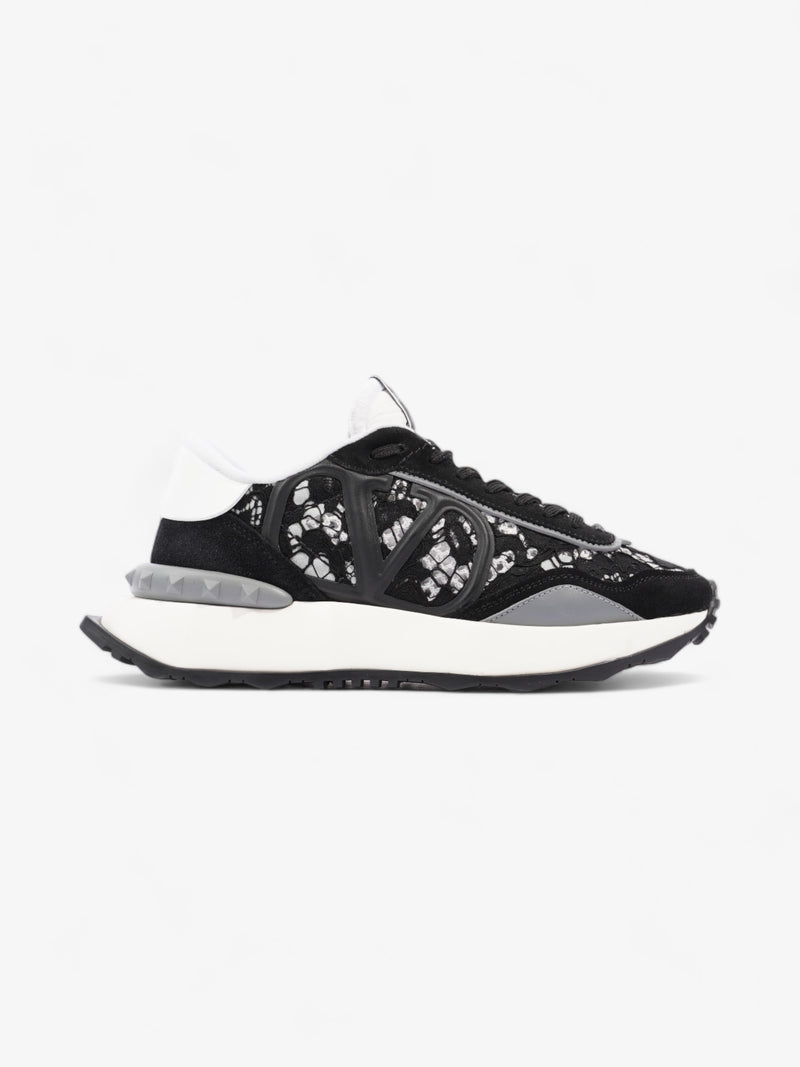  Valentino V Logo Runner  Black / White / Grey Lace EU 38 UK 5