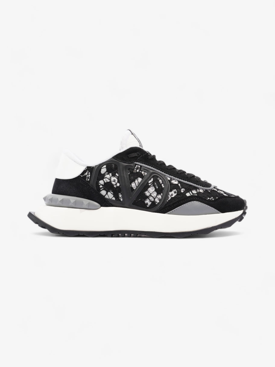 Valentino V Logo Runner  Black / White / Grey Lace EU 38 UK 5 Image 1