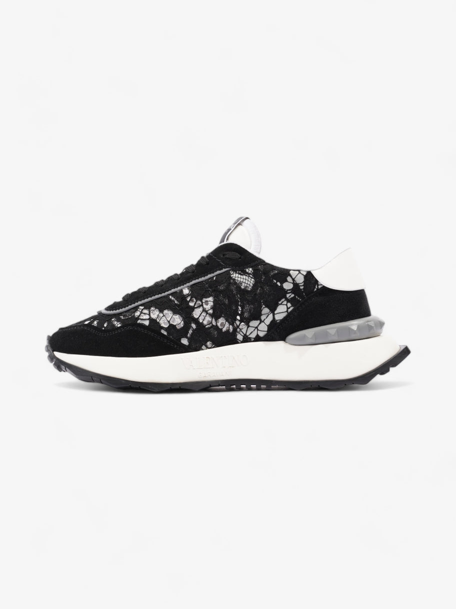 Valentino V Logo Runner  Black / White / Grey Lace EU 38 UK 5 Image 3