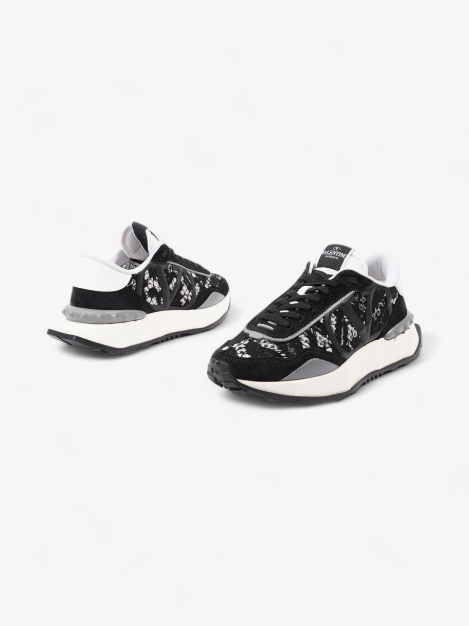 Valentino V Logo Runner  Black / White / Grey Lace EU 38 UK 5 Image 9