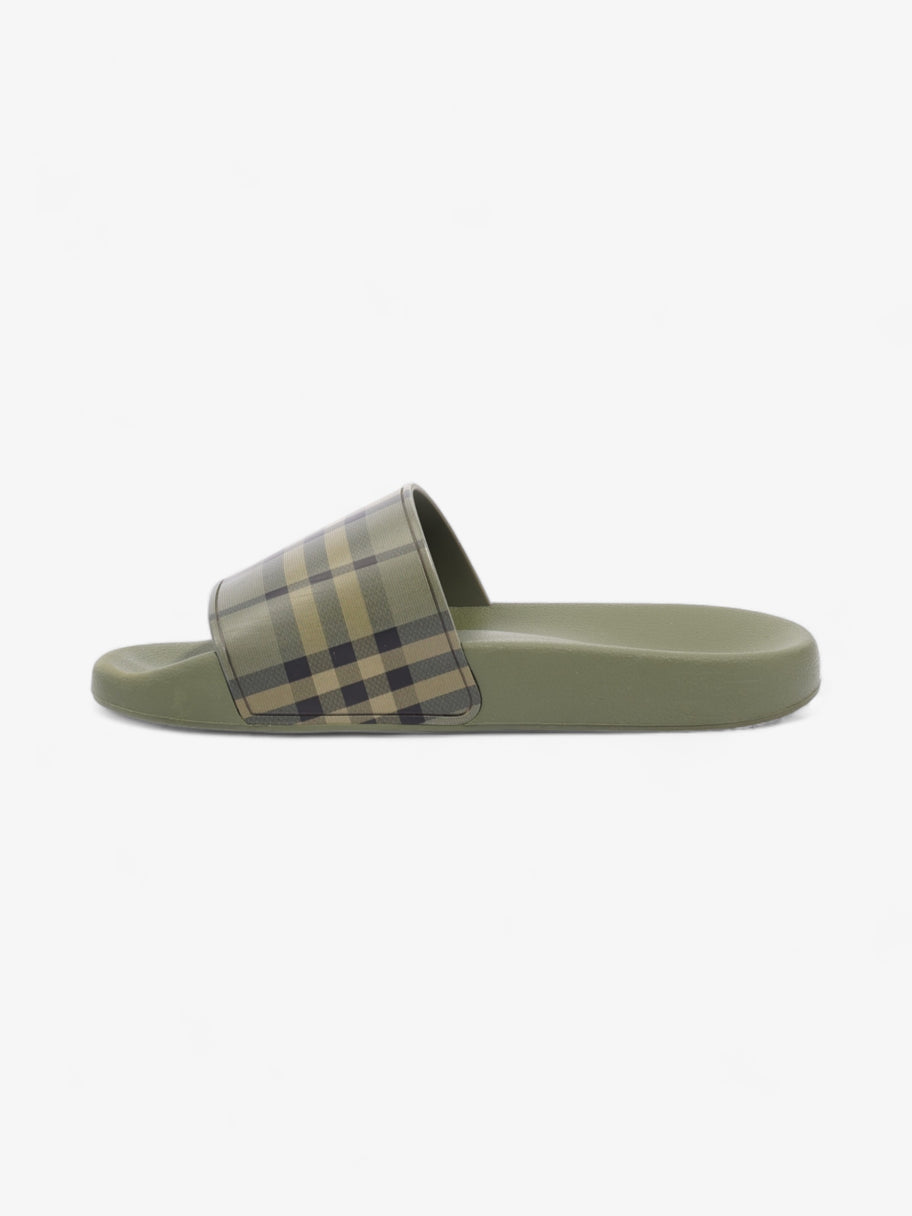 Burberry Furley Slides Khaki / Black Rubber EU 39 UK 6 Image 3