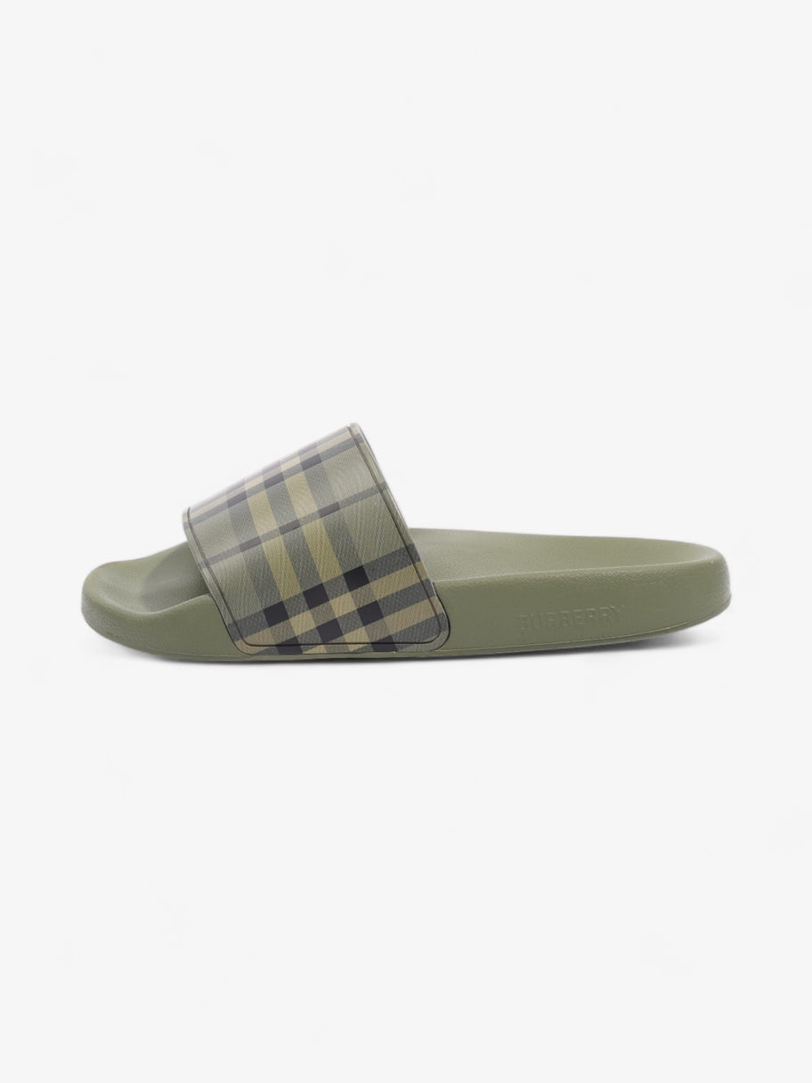 Burberry Furley Slides Khaki / Black Rubber EU 39 UK 6 Image 5