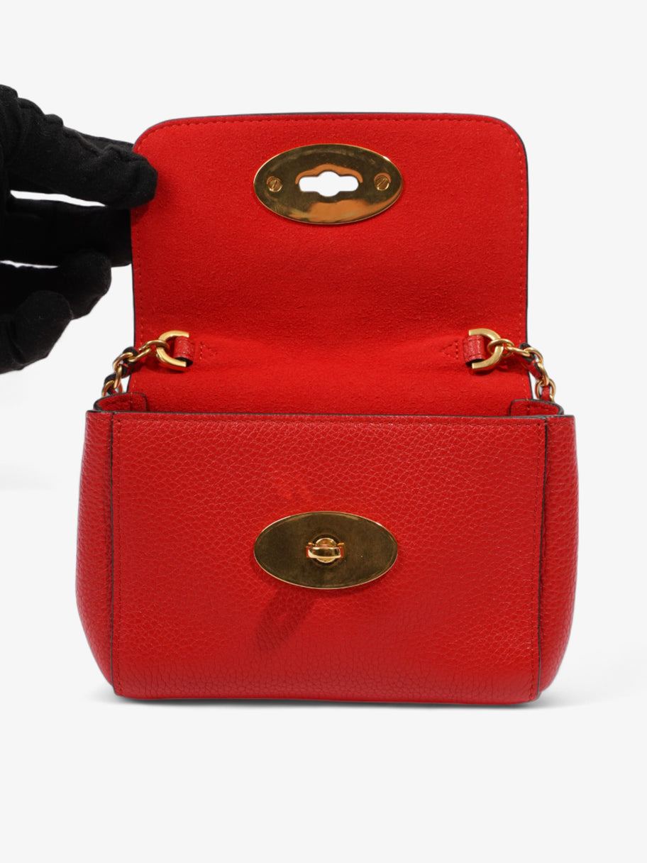 Mulberry Mini Lily Red Leather Image 7