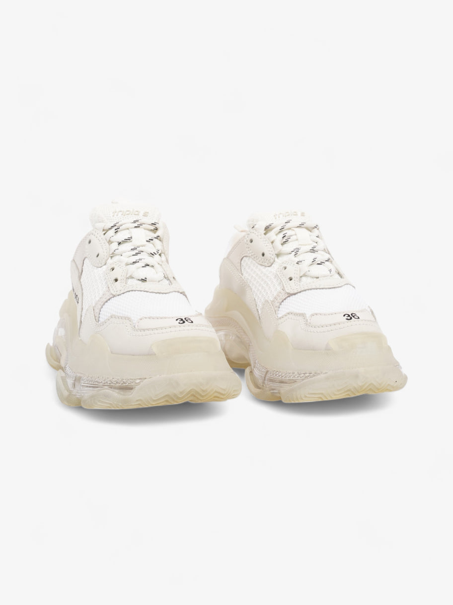 Balenciaga Triple S Clear Sole White Mesh EU 36 UK 3 Image 2